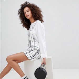 bershka dungaree dress